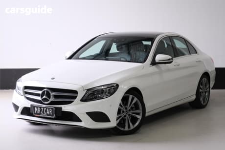 White 2019 Mercedes-Benz C200 Sedan Eq (Hybrid)