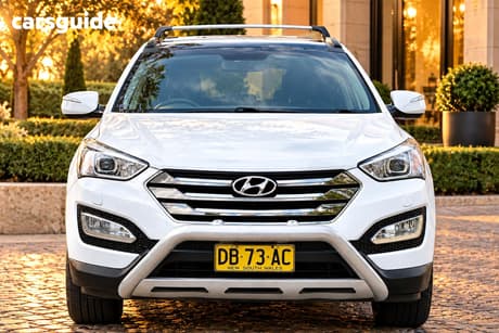 White 2012 Hyundai Santa FE Wagon Highlander Crdi (4X4)