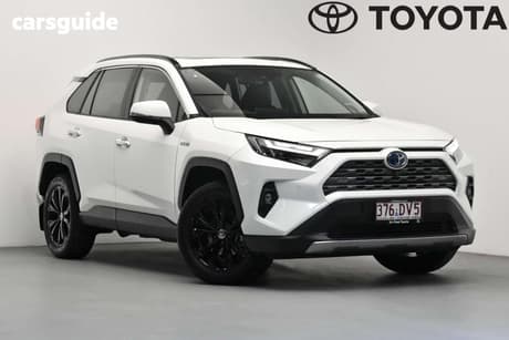 White 2021 Toyota RAV4 Wagon Cruiser (Awd) Hybrid