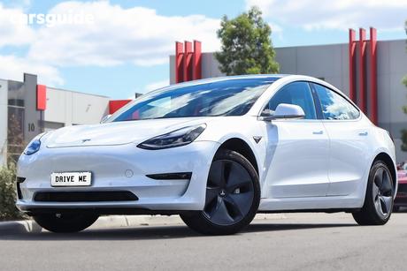 White 2020 Tesla Model 3 Sedan Standard Range Rwd