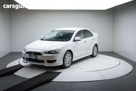 White 2009 Mitsubishi Lancer Sedan Aspire