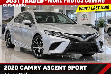 Silver 2020 Toyota Camry Sedan Ascent Sport (Hybrid)