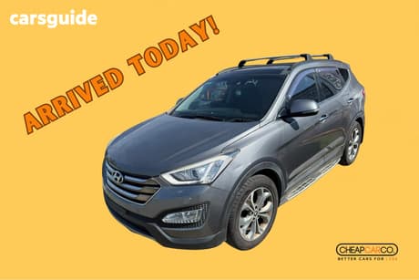 Silver 2014 Hyundai Santa FE Wagon Highlander Crdi (4X4)
