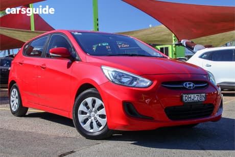 Red 2016 Hyundai Accent Hatchback Active