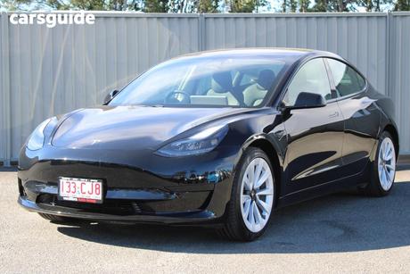 Black 2021 Tesla Model 3 Sedan Standard Range Plus Rwd