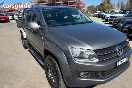 Grey 2015 Volkswagen Amarok Dual Cab Utility Tdi420 Highline (4X4)