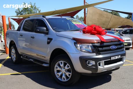 Silver 2014 Ford Ranger Crew Cab Utility Wildtrak 3.2 (4X4)