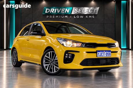 Yellow 2021 Kia RIO Hatchback Gt-Line