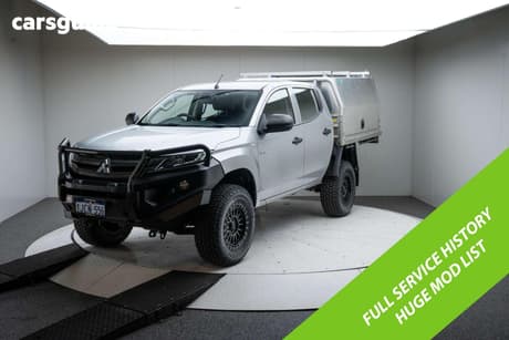 Silver 2022 Mitsubishi Triton Double Cab Chassis Glx (4X4)