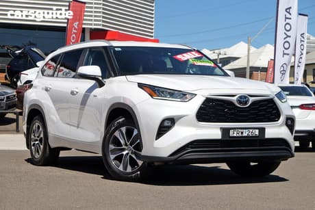 White 2025 Toyota Kluger Wagon Gxl Hybrid Awd