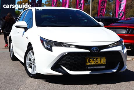 White 2022 Toyota Corolla Hatchback Ascent Sport Hybrid
