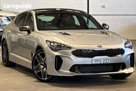 Silver 2021 Kia Stinger Sedan Gt (Black Leather)