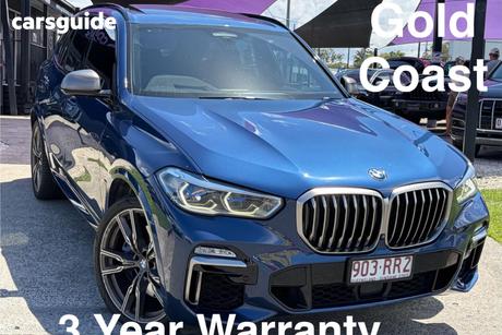 Blue 2019 BMW X5 Wagon M50D
