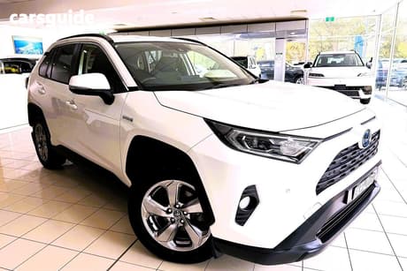 White 2019 Toyota RAV4 Wagon Gxl 2Wd Hybrid