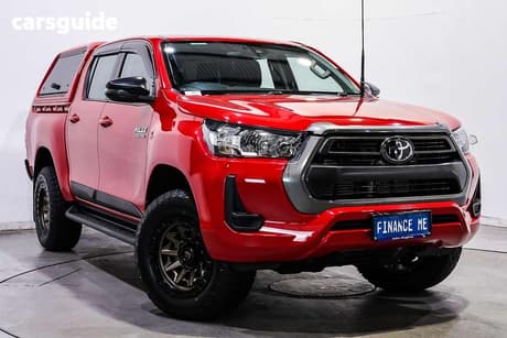 Red 2023 Toyota Hilux Double Cab Pick Up Sr (4X4)