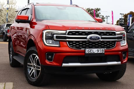 Orange 2022 Ford Everest Wagon Platinum (4X4)