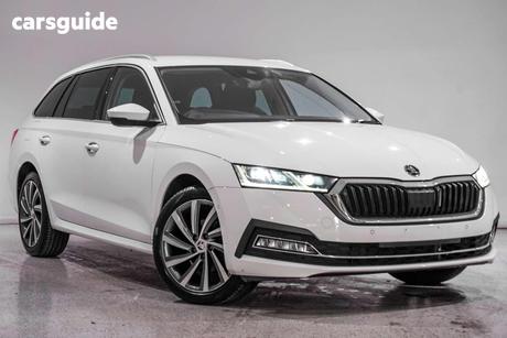 White 2022 Skoda Octavia Wagon Style