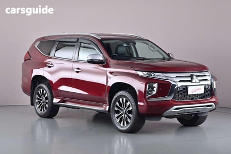 Red 2021 Mitsubishi Pajero Sport Wagon Exceed (4X4) 7 Seat