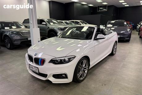 White 2019 BMW 220I Convertible M Sport