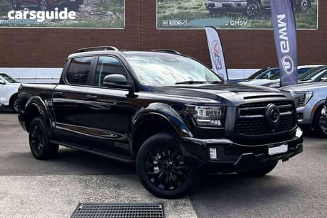 Black 2026 GWM Cannon Alpha Dual Cab Utility Vanta