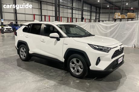White 2022 Toyota RAV4 Wagon Gx (2Wd) Hybrid