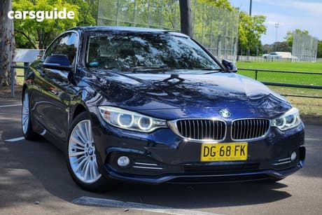 Blue 2014 BMW 420D Coupe Luxury Line