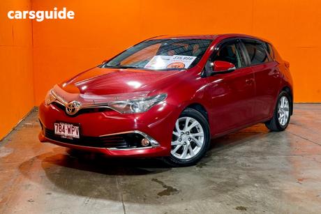 Red 2017 Toyota Corolla Hatchback Ascent Sport