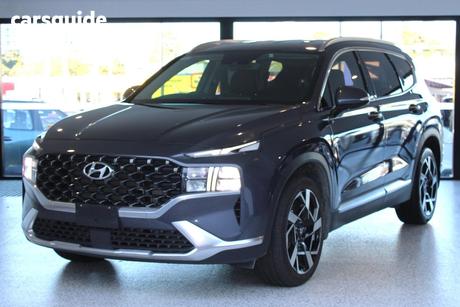 Grey 2022 Hyundai Santa FE Wagon Elite Crdi (Awd)