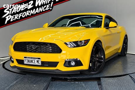 Yellow 2017 Ford Mustang Coupe Fastback 2.3 Gtdi