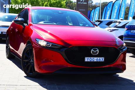 Red 2022 Mazda 3 Hatchback G25 Evolve Sp