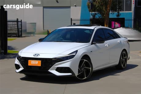 White 2021 Hyundai I30 Sedan N Line Premium