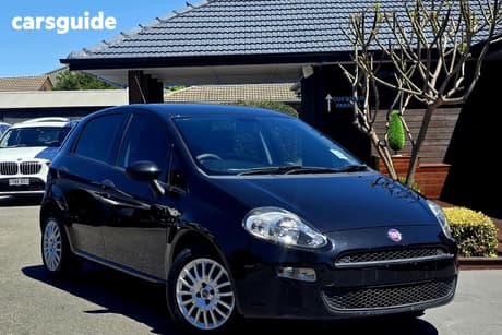 Black 2013 Fiat Punto Hatchback Pop