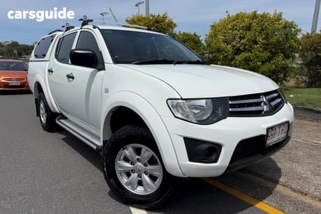 White 2013 Mitsubishi Triton Double Cab Utility Glx (4X4)