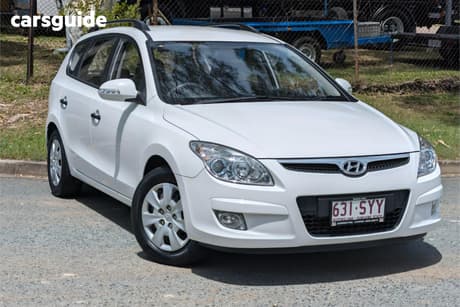 White 2009 Hyundai I30 Wagon Cw Sx 1.6 Crdi