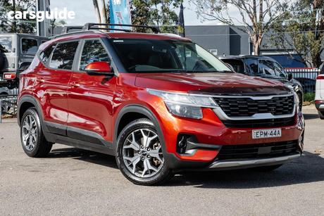 Orange 2021 Kia Seltos Wagon Sport+ (Awd)
