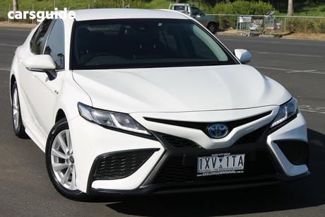 White 2023 Toyota Camry Sedan Ascent Sport Hybrid