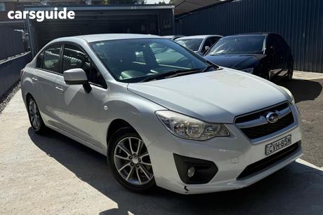 White 2014 Subaru Impreza Sedan 2.0I (Awd)