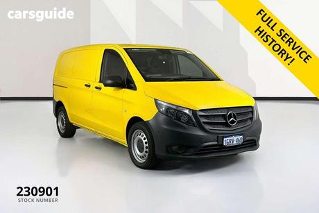 Yellow 2018 Mercedes-Benz Vito Van 114 Bluetec Swb