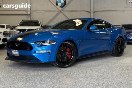 Blue 2018 Ford Mustang Coupe Fastback Gt 5.0 V8