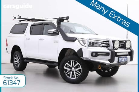 White 2017 Toyota Hilux Dual Cab Utility Sr5 (4X4)
