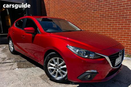 Red 2015 Mazda 3 Hatchback Maxx