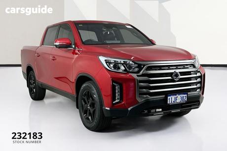 Red 2023 Ssangyong Musso XLV Crew Cab Pickup Ultimate