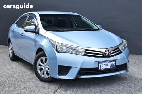Blue 2014 Toyota Corolla Sedan Ascent
