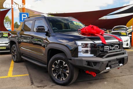 Black 2025 BYD Shark 6 Dual Cab Utility Dual Motor Premium