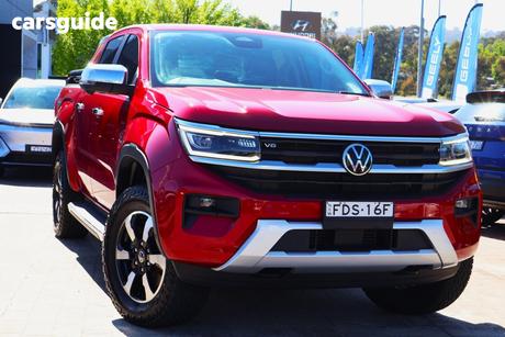 Red 2023 Volkswagen Amarok Dual Cab Utility Style Tdi600 4Motion