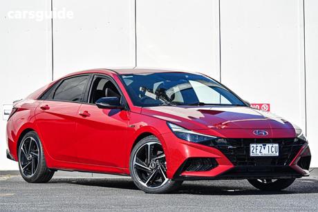 Red 2021 Hyundai I30 Sedan N Line