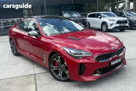 Red 2017 Kia Stinger Sedan Gt (Black Leather)