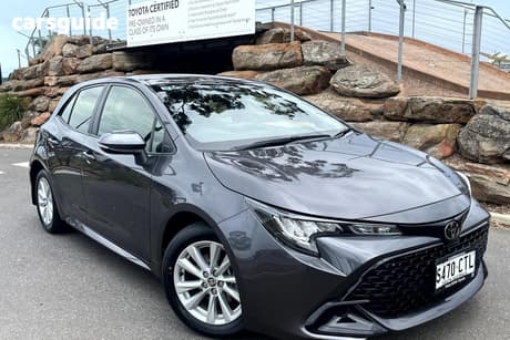 Grey 2022 Toyota Corolla Hatchback Ascent Sport