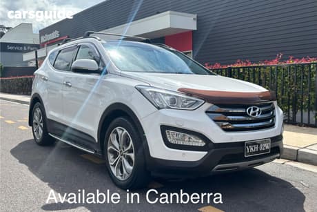 White 2014 Hyundai Santa FE Wagon Highlander Crdi (4X4)