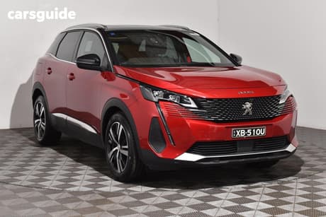 Red 2021 Peugeot 3008 Wagon Gt 1.6 Thp